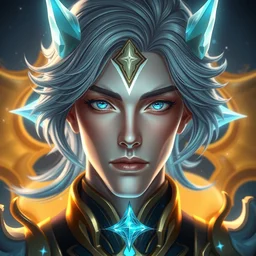 full body portrait of name as a magical star guardian. detailed face, concept art, intricate, highly detailed 8 k, smooth, sharp focus, handsome and aesthetic shape of face and body, artgerm, artstation, art by zexi guo and nira and junpei suzuki and gharliera and rinotuna