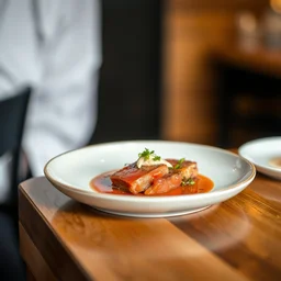 a photo of maclunkey served on a plate raw, food photo, professional food instagram, iphone, 3 0 mm, bokeh