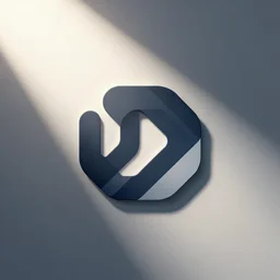 Abstract modern flat design logo of shapes morphing into one another, tech, startup, geometric, technical, minimalistic