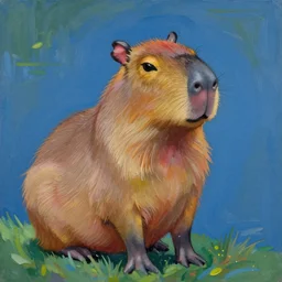 cute capybara by Tarsila do Amaral