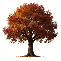 CLIP ART of a tree in the autumn. Dark Fantasy.