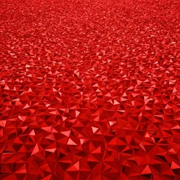a sea of red triangles