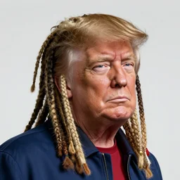 Donald Trump with rasta hairstyle, realistic, ultra detailed, octane render