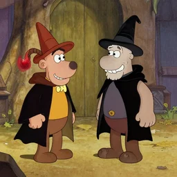 a scene from the wizard of oz in the style of wallace and gromit