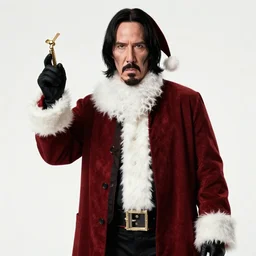 santa claus as john wick