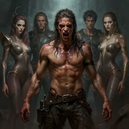 epic professional digital art of hungry 👨, atmospheric lighting, painted, intricate, detailed, foreboding, leesha hannigan, wayne haag, reyna rochin, ignacio fernandez rios, mark ryden, iris van herpen, best on artstation, cgsociety, wlop, pixiv, stunning, gorgeous, much wow, cinematic, masterpiece