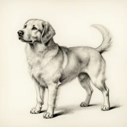 doggo drawn in detailed sketch by renaissance maestro, trending, sold for millions, elegant, old sketch