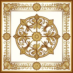 art nouveau ornament symbolique pimpernel traditional oriental geometrical borders for design stock vector, painting