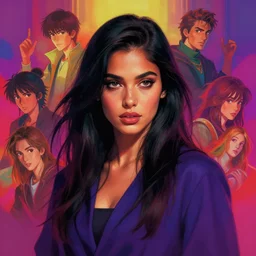 portrait of a beutiful girl, maya ali mage, gloomhaven, dynamic lighting, gaudy colors, octane render aesthetic, matte painting concept art, official fanart behance hd artstation by jesper ejsing, by rhads and makoto shinkai and lois van baarle and ilya kuvshinov and rossdraws