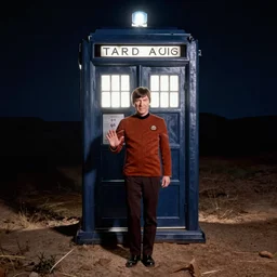 mr spock exiting the tardis
