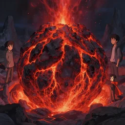 makoto shinkai concept art of the lava bomb dimension, key visual, ambient lighting, highly detailed, digital painting, artstation, concept art, sharp focus, by makoto shinkai and akihiko yoshida and hidari and wlop and greg rutkowski