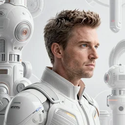 matt walsh in the fifth element, far future, highly detailed, trending on artstation, intricate, cinematic composition, by rutkowski