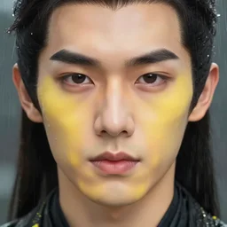 concept art of closeup av idol face by 司 机, 橡 树 山 雨, 黄 凤 年 啊, ruo xin, rongzhen luo, fenghua zhong, ruan jia. fine details, trending on artstation.