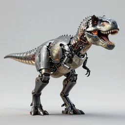 3 d render of a t - rex with a robotic armor. realistic. photo. photorealistic. detailed. high quality. high resolution. lossless quality. lossless. 8 k. hdr. 4 k. 8 k resolution. 1 6 k resolution