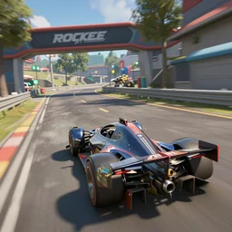 Gameplay screenshot of Vin Diesel in Rocket League, Unreal Engine, 4k