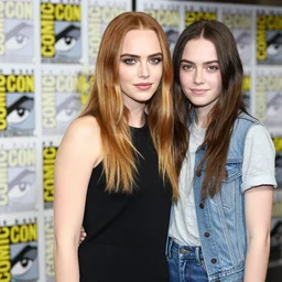 cara delevingne as samus aran at comic con, stock image