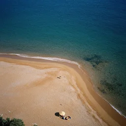 symmetry!! a 2 8 mm macro aerial view of a beautiful beach in greece, photography, film, film grain, canon 5 0 mm, cinematic lighting