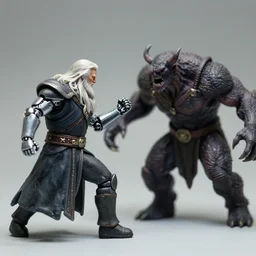 gandalf with cybernetic arm battling a balrog 3 5 mm photo