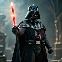 darth vader in skyrim elden ring, splash art, movie still, cinematic lighting, dramatic, octane render, long lens, shallow depth of field, bokeh, anamorphic lens flare, 8 k, hyper detailed, 3 5 mm film grain