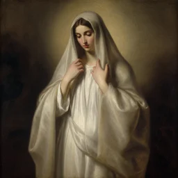 the veiled virgin by giovanni strazza