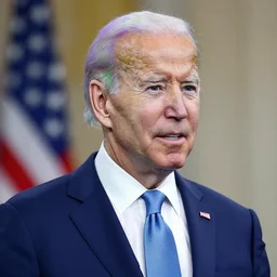 joe biden, purple and green hair