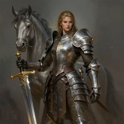 centaur!!! :: Paladin, sword, fearsome, beautiful, DnD character art portrait, mythical creature, plate armor, matte fantasy painting, DeviantArt Artstation cgscosiety, by Jason Felix by Steve Argyle by Tyler Jacobson by Peter Mohrbacher, cinematic lighting, 8k.