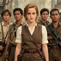 A shot from a Films about the Indonesian National Revolution starring emma watson by nuri iyem, james gurney, james jean, greg rutkowski, anato finnstark