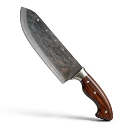 lacquered machete, stylized 3d render, isolated on a pure white background, centered, entire object in frame, sharp focus, soft studio lighting