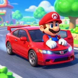 Honda Civic in Mario 64