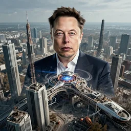 elon musk building a futuristic city in chernobyl