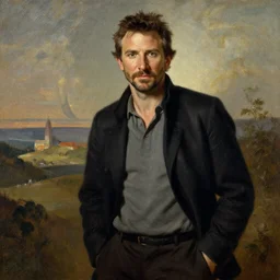 Bradley Cooper, fantasy, painting by Gaston Bussiere, Craig Mullins