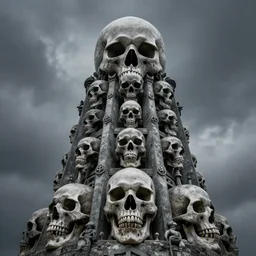 grey tower of skulls, majestic and powerful