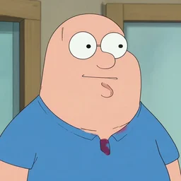 peter griffin as a real human being, real person, close up, realistic,