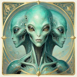 symmetry!! portrait of teal alien in the style of horizon zero dawn, machine face, intricate, elegant, highly detailed, digital painting, artstation, concept art, smooth, sharp focus, illustration, art by artgerm and greg rutkowski and alphonse mucha, 8 k