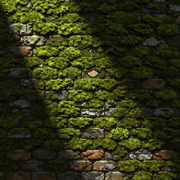 pixel art moss brick texture