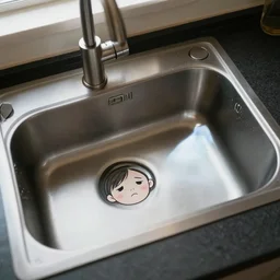 photo of a kitchen sink with sadie sink inside it