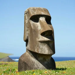 easter island head statue of shaquille o'neal