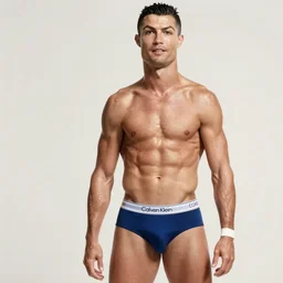 Cristiano Ronaldo underwear ad, Calven Klein photography, photorealistic imagery, athletic body build, 4k, 8k, trending on artstation