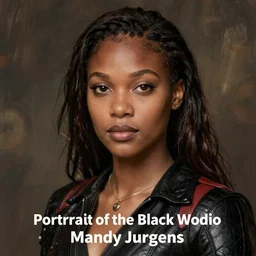 Portrait of the Black Widow by Mandy Jurgens