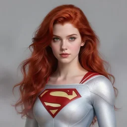 a beautiful red - haired girl dressed as a superhero, intricate, elegant, highly detailed, digital painting, artstation, concept art, smooth, sharp focus, illustration, ethereal, misty, by zeen chin and ruan jia, 8 k, octane render