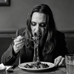 huell babineaux eating kim wexler, still from better call saul, black and white, horrifying, gruesome, disgusting