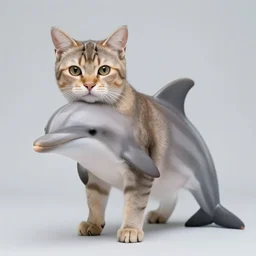 a feline dolphin - cat - hybrid, animal photography