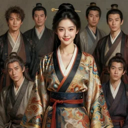 sharp hq rendering, reaistic, semirealism, lee ji - eun wearing decorated robes, beautiful, seductive, appealing character, painterly, highly detailed in the style of wlop by ilya kuvshinov, wenjun lin, sakimichan, james jean, andrei riabovitchev, conrad roset, angular asymmetrical design, eastern art style, nixeu
