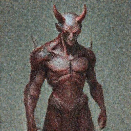 zportre of an adhd psychonautistic tra'de : v'r in shape of zen devil, digital painting, highly detailed