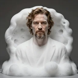 foam willem dafoe made of foam : intricate, elegant, highly detailed, centered, smooth, sharp focus,
