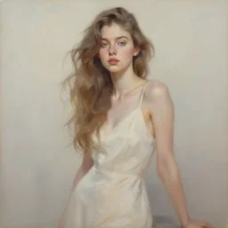 a beautiful toned woman, aesthetic, oil painting, pale colors, high detail, 8 k, wide angle, trending on artstation,