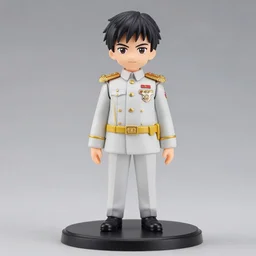 Min Aung Hlaing from Myanmar, An anime Nendoroid of dictator Min Aung Hlaing from Myanmar , figurine, detailed product photo