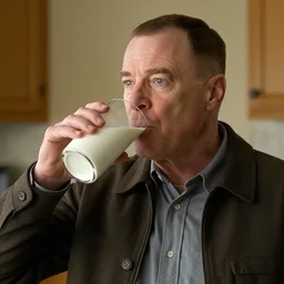 walter white drinking milk
