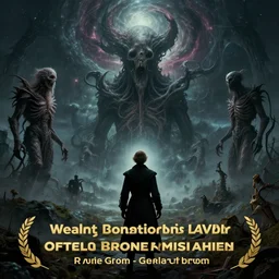 stunning landscape suited man holding a touch, victorian era, lovecraftian horror, cosmic horror!! cinematic lighting, digital art, winning award masterpiece, fantastically beautiful, aesthetically inspired by wayne barlowe and gerald brom, trending on artstation, art by h r giger and greg rutkowski, octane render, 8 k