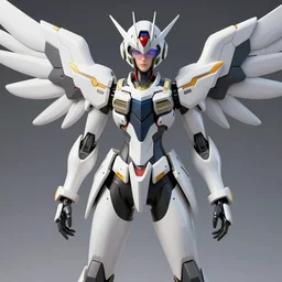 uncropped stealthy Feminine mecha (with futuristic jet armor and wings) with a heart visor helmet, symphogear, full body character portrait, hi-tech, trending on Artstation, black armor, digital painting, concept art, sharp focus, illustration, art by WLOP and Greg Rutkowski